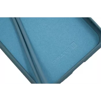 Evelatus Samsung Galaxy A20e pehme puudutusega silikoonist ümbris rihmaga, sinine