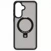 Evelatus Samsung Galaxy A37 / A36 Shield Case koos MagSafe ja alusega, matt must rõngas