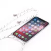 Evelatus Samsung Galaxy A40 ümbris nööriga valgete triipudega läbipaistev
