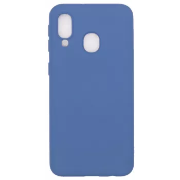 Evelatus Samsung Galaxy A40 Nano Silikoonist ümbris Soft Touch TPU tumesinine