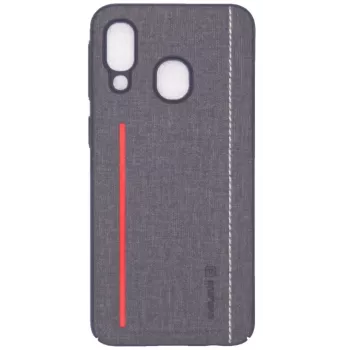 Evelatus Samsung Galaxy A40 Silikoonkate Must