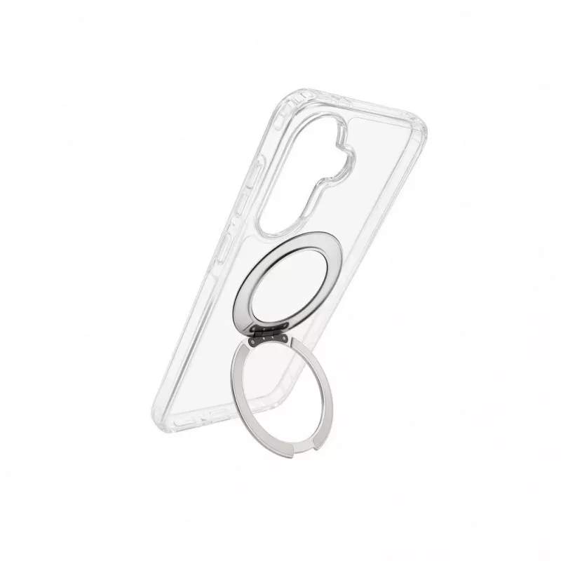 Evelatus Samsung Galaxy A57 hübriidkate MagSafe PC+TPU 360 metallaluse läbipaistev