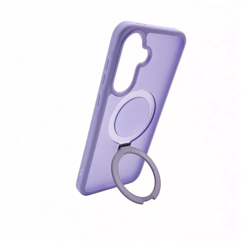 Evelatus Samsung Galaxy A57 kaitseümbris MagSafe'i ja alusega, matt lavendlililla