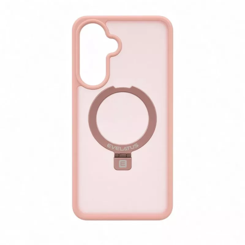 Evelatus Samsung Galaxy A57 kaitseümbris MagSafe'i ja alusega, matt heleroosa