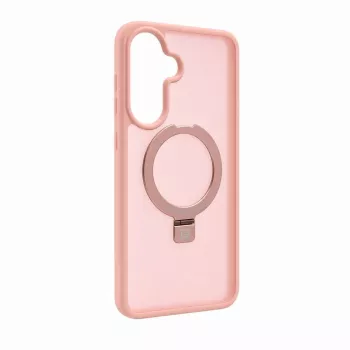 Evelatus Samsung Galaxy A57 kaitseümbris MagSafe'i ja alusega, matt heleroosa