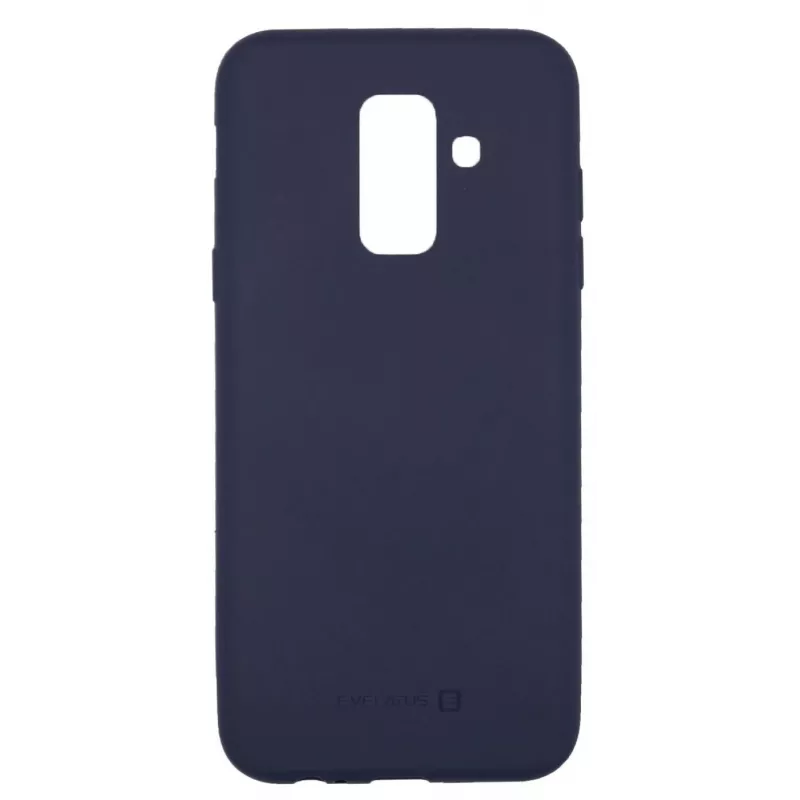 Evelatus Samsung Galaxy A6 Plus 2018 Nano Silicone Case Soft Touch TPU Midnight Blue