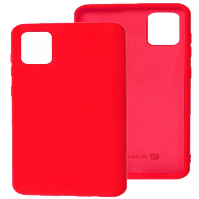 Evelatus Samsung Galaxy A71 Nano silikoonist ümbris, pehme puudutusega TPU, punane