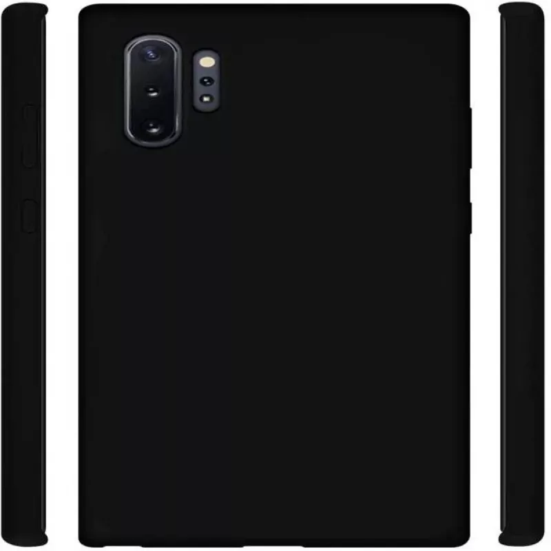 Evelatus Samsung Galaxy Note 10 Plus Premium Soft Touch Silikoonist tagakaas, must