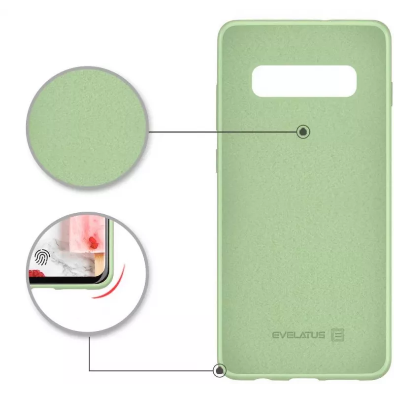 Evelatus Samsung Galaxy S10+ Nano silikoonist ümbris, pehme puudutusega TPU, mint