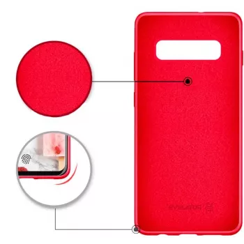 Evelatus Samsung Galaxy S10 Plus pehme silikoonist kate punane
