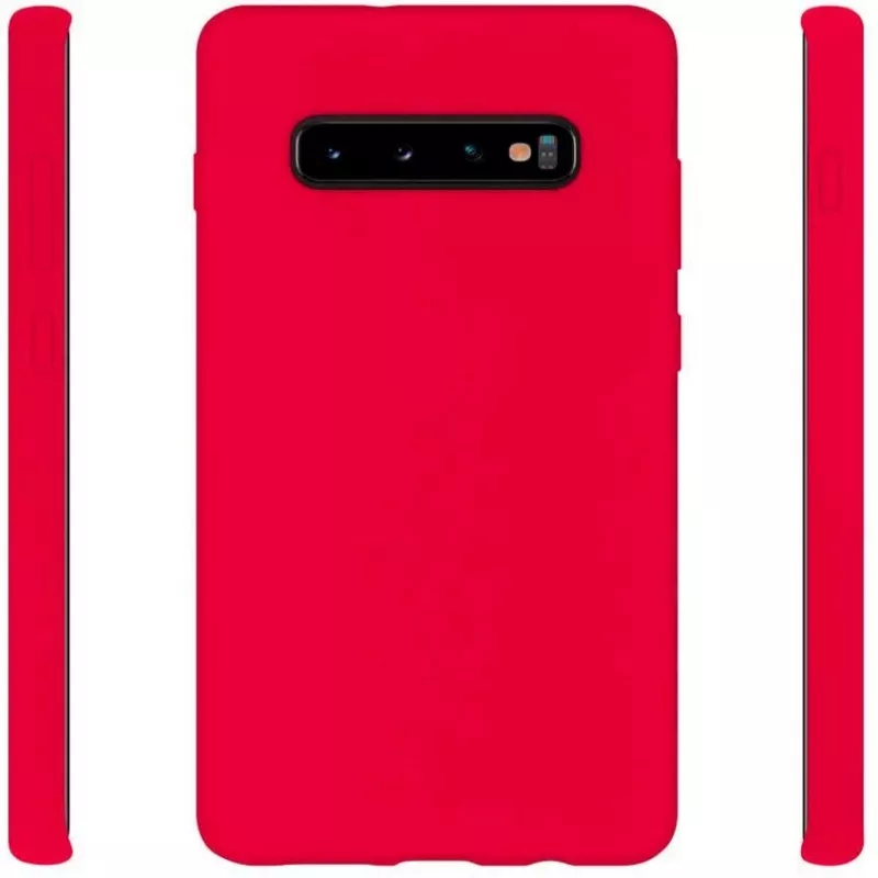 Evelatus Samsung Galaxy S10 Plus pehme silikoonist kate punane