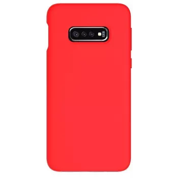Evelatus Samsung Galaxy S10e Nano Silicone Case Soft Touch TPU Red