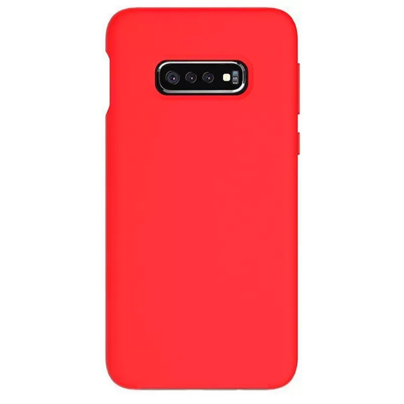 Evelatus Samsung Galaxy S10e Nano Silicone Case Soft Touch TPU Red