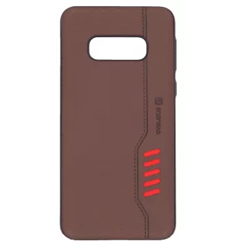 Evelatus Samsung Galaxy S10e Shooter Series Back Cover Brown