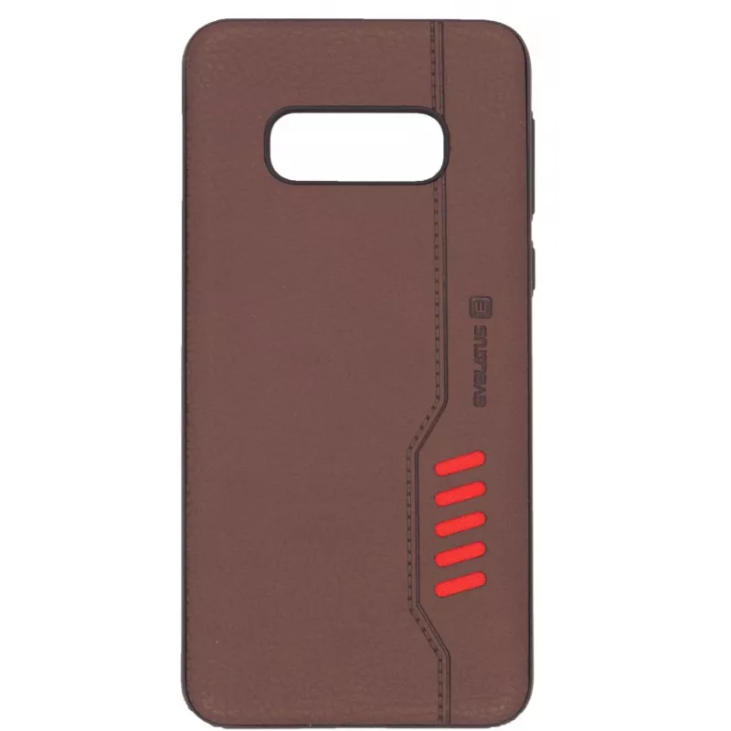 Evelatus Samsung Galaxy S10e Shooter Series Back Cover Brown
