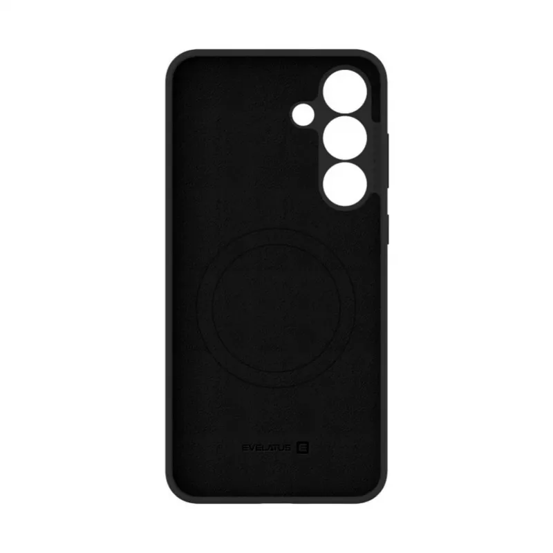Evelatus Samsung Galaxy S25 FE Premium Magnetiline pehme puudutusega silikoonist ümbris must