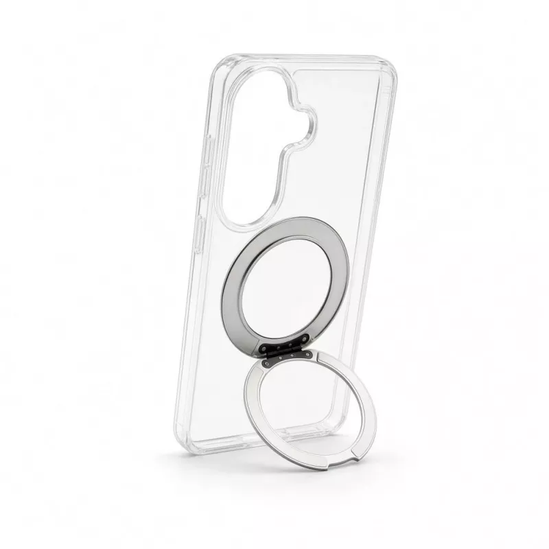 Evelatus Samsung Galaxy S26 hübriidkate MagSafe PC+TPU 360 metallaluse läbipaistev