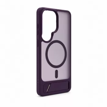 Evelatus Samsung Galaxy S26 Ultra kummikattega MagSafe-ümbris alusega - lilla