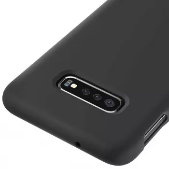 Evelatus Samsung S10e Premium pehme puudutusega silikoonist ümbris must