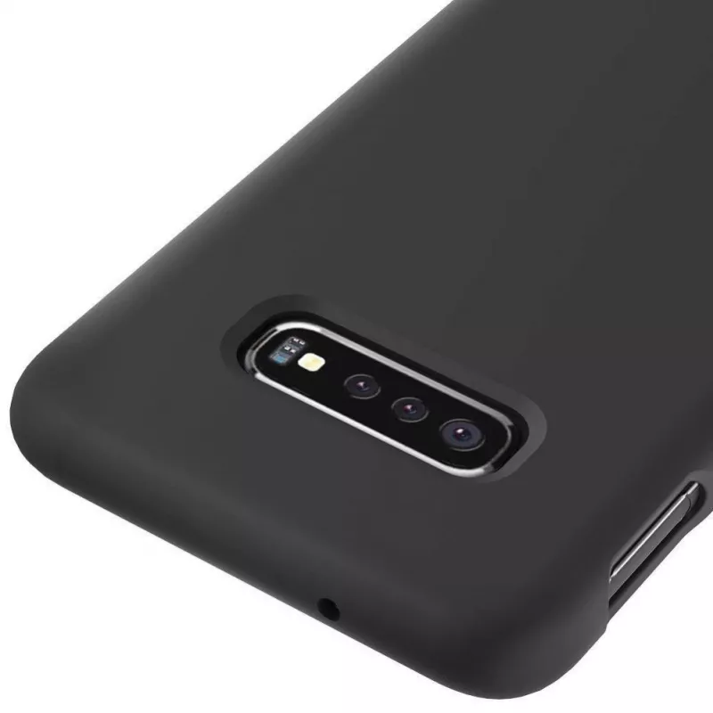 Evelatus Samsung S10e Premium pehme puudutusega silikoonist ümbris must