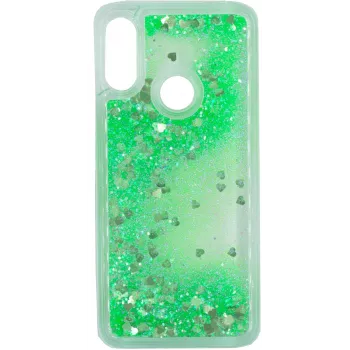 Evelatus Xiaomi Redmi 7 Shining Quicksand Case Green