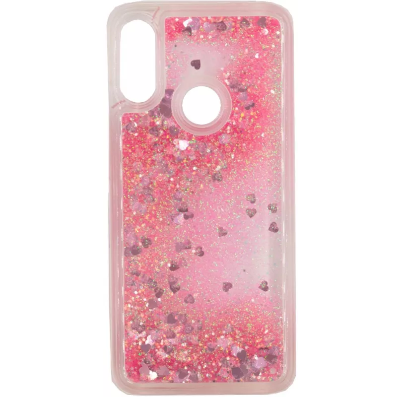 Evelatus Xiaomi Redmi 7 Shining Quicksand Case Pink