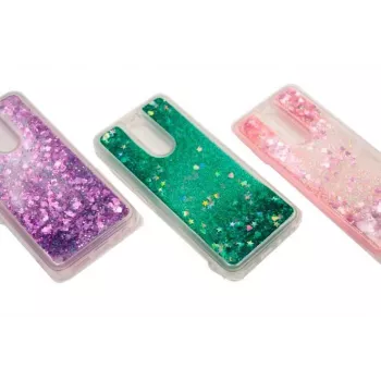 Evelatus Xiaomi Redmi 8 Shining Quicksand Case Purple
