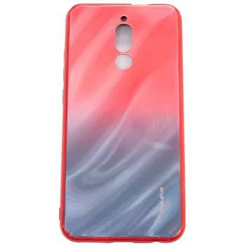 Evelatus Xiaomi Redmi 8 Water Ripple Gradient Color Anti-Explosion Tempered Glass Case Gradient Red-Black