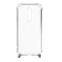 Evelatus Xiaomi Redmi Note 8 Pro Silikoonist läbipaistev tagakaas TPU kaelapaelaga Space Gray