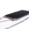 Evelatus Xiaomi Redmi Note 8 / Redmi Note 8 2021 Silicone Transparent with Necklace TPU Strap Silver