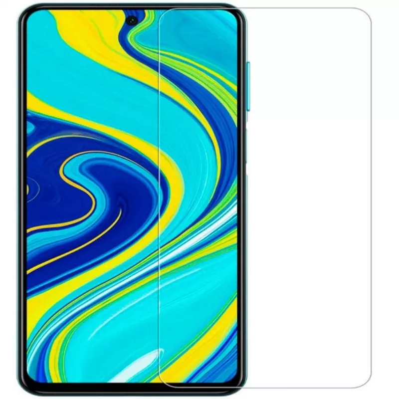Evelatus Xiaomi Redmi Note 9 Pro / Note 9S 0.33 mm Flat Clear Tempered Glass Screen Protector with Japan Glue, Anti-Static