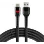 everActive CBB-1CBR USB-A to USB-C RGB LED punutud kaabel 1m 3A must