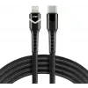 everActive CBB-1CIR USB-C to Lightning RGB LED-kaabel 1m 27W PD must
