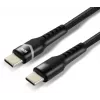 everActive CBB-1PDR USB-C to USB-C RGB LED punutud kaabel 100cm 3A 60W