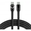 everActive CBB-1PDR USB-C to USB-C RGB LED punutud kaabel 100cm 3A 60W