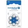 everActive ULTRASONIC 675 Zinc-Õhk Kuuldeaparaadi Patareid PR44 (6-pakk Blister)