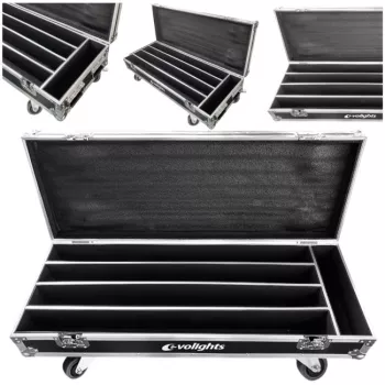 EVOLIGHTS GLAZE BAR CASE 4IN1 Solid Flight Case for 4 Glaze Bar Fixtures