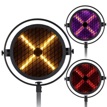 EVOLIGHTS LUMEN X V2 100W liikuv peaga prožektor 3-tahulise prismaga, 7-värvilise rattaga, pöörlevate gobodega, DMX512