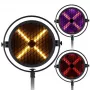 EVOLIGHTS LUMEN X V2 100W liikuv peaga prožektor 3-tahulise prismaga, 7-värvilise rattaga, pöörlevate gobodega, DMX512