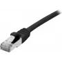 EXERTIS CONNECT Cat 6A S/FTP (PiIMF) paigalduskaabel, 15 m, must, LSZH, 10 Gbps, RJ45 858491