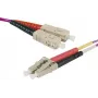 EXERTIS CONNECT LC/UPC - LC/UPC OM4 Duplex Fiiberoptiline Patchekaabel, 1m, LSZH, Erika Violet 392781
