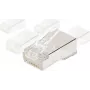 EXERTIS CONNECT varjestatud RJ45 modulaarpistik ümaratele kaablitele, STP, 8P8C, CAT 6, 100 tk pakk 920870