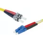 EXERTIS CONNECT ST/UPC - LC/UPC ühemoodiline duplex OS2 LSZH fiiber-patch-kaabel, 3m, kollane