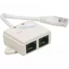 Exertis Connect Telefonijaotur RJ-45 isane kuni 2x RJ-45 emane, 10 cm, CAT 5e, elevandiluu 252470