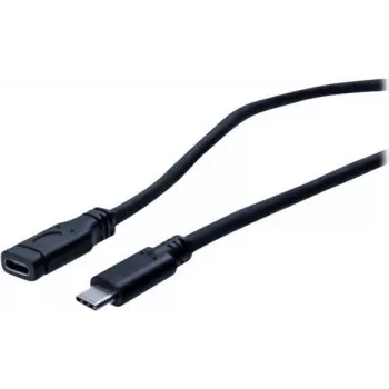 EXERTIS CONNECT USB 3.1 Gen 1 USB-C pikenduskaabel, isane to female, 2 m, 5 Gbit/s, must 150341