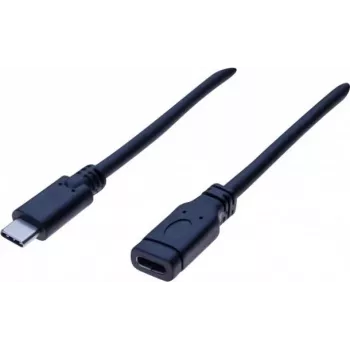 EXERTIS CONNECT USB 3.1 Gen 2 USB-C pikenduskaabel 1m isane emasele 10Gbps 100W PD 4K video must 532495