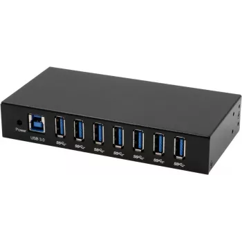 EXSYS EX-11237HMS 7-pordne USB 3.2 Gen 1 metallist jaotur 15KV ESD kaitsega
