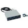 EXSYS EX-1167 7-pordne USB 3.0 sisemine jaotur, 3,5-tolline pesa, VIA VL810 kiibistik