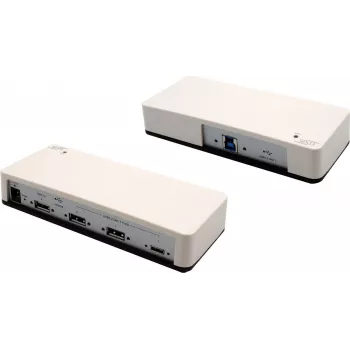 EXSYS EX-1182VIS-2 7-pordiline USB 3.2 Gen 1 tööstuslik jaotur, metall, beež