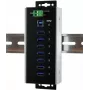 EXSYS EX-1187HMVS-WT 7-pordiline USB 3.2 Gen 1 tööstuslik metallist jaotur